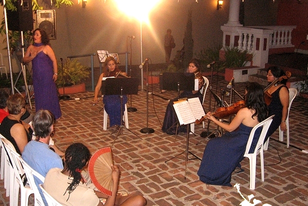 Cuarteto de Cuerdas Guanina durante la Semana de la Danza de 2008